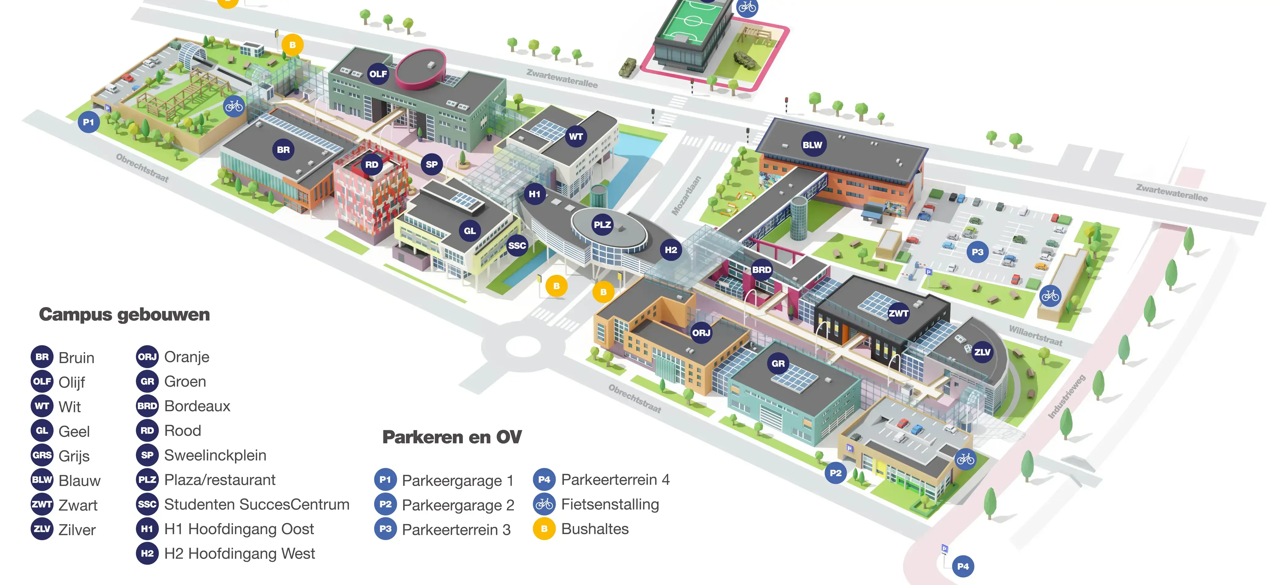 Plattegrond Deltion College